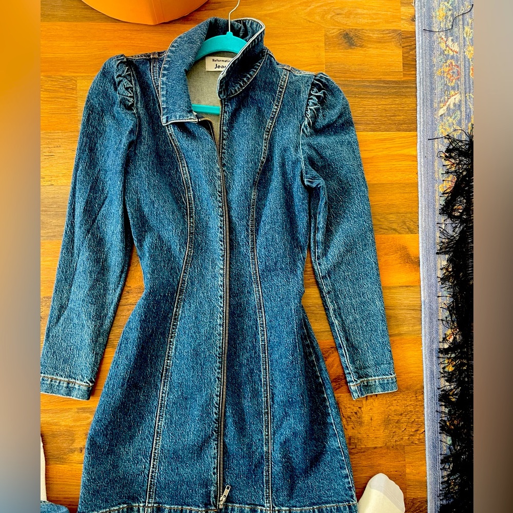 Reformation Denim Dress Size 0
